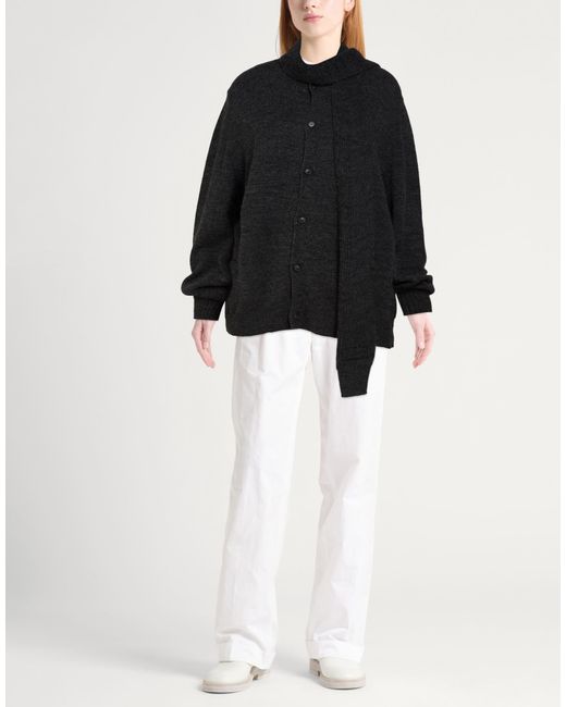 MM6 by Maison Margiela Black Cardigan Acrylic, Virgin Wool