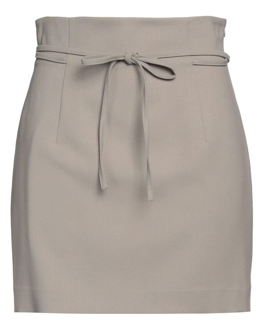 Erika Cavallini Semi Couture Gray Mini Skirt