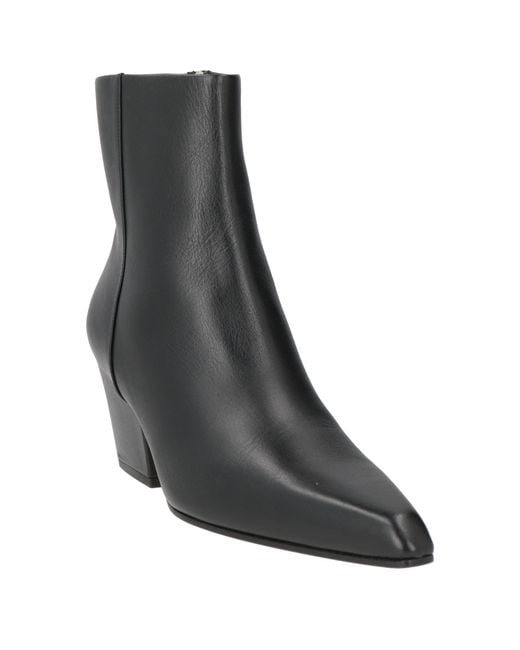 Paris Texas Black Ankle Boots Calfskin