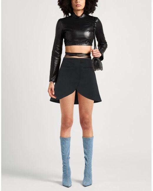 Courreges Black Mini Skirt