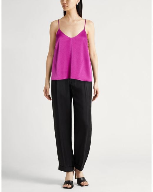 Marella Pink Fuchsia Top Triacetate, Polyester