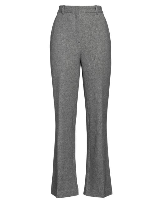 Circolo 1901 Gray Pants Cotton, Elastane
