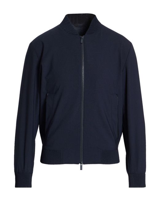 Boss Blue Jacket Virgin Wool, Polyamide, Elastane for men