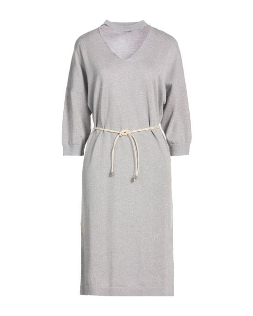 Peserico Gray Midi Dresses