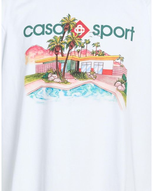 Casablanca White T-Shirt Cotton for men