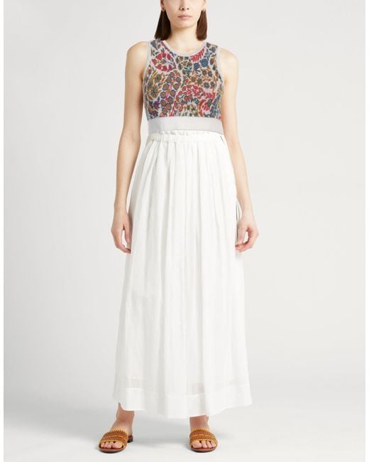 Etro Gray Ivory Top Wool, Viscose, Polyester