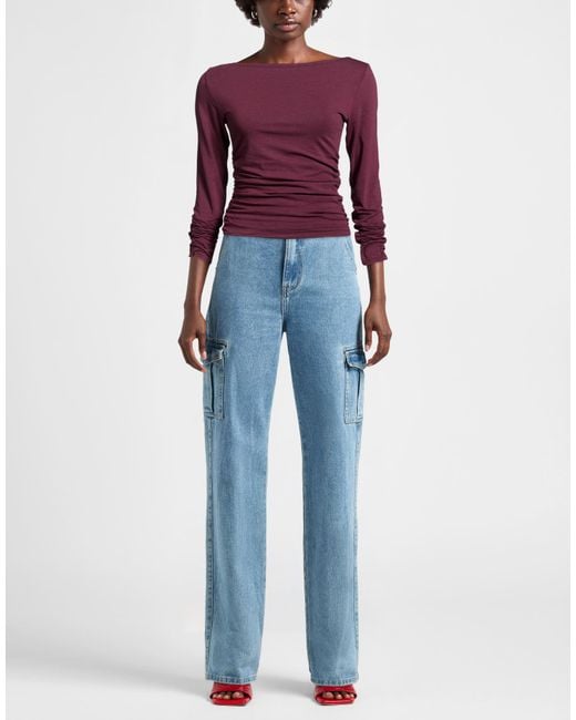 Rag & Bone Purple Top Cotton, Modal, Elastane