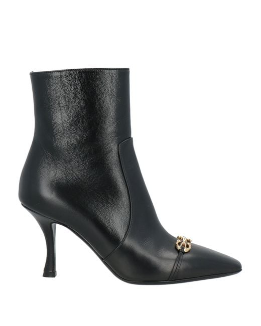 Ferragamo Black Ankle Boots Calfskin