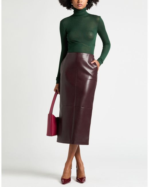 Patrizia Pepe Green Military Turtleneck Wool