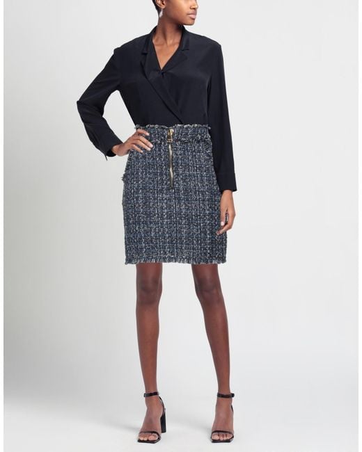 Balmain Blue Mini Skirt