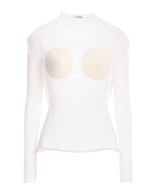Jean Paul Gaultier White Top Viscose, Elastane