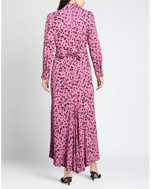 ROTATE BIRGER CHRISTENSEN Pink Maxi-Kleid
