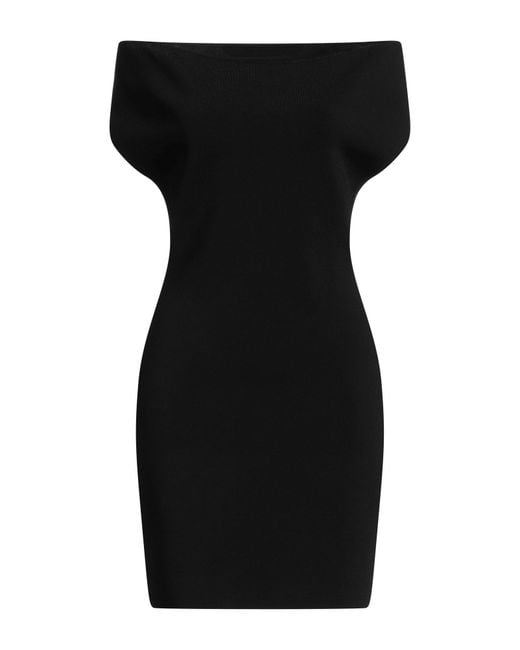 Jacquemus Black Mini Dress Viscose, Elastane