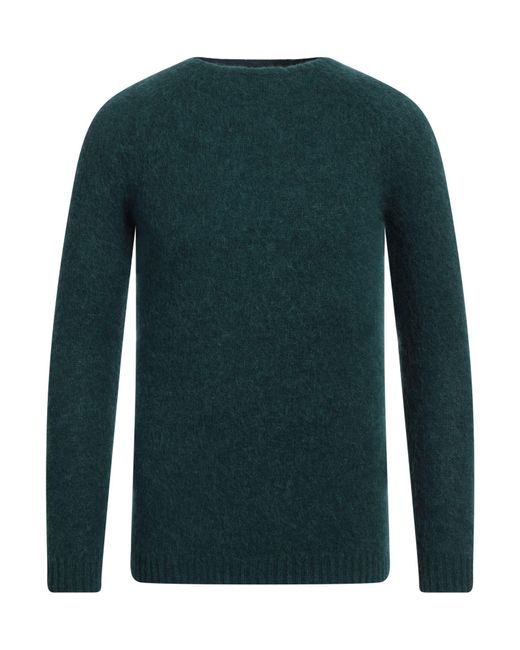 Messagerie Green Sweater Alpaca Wool, Polyamide, Elastane for men