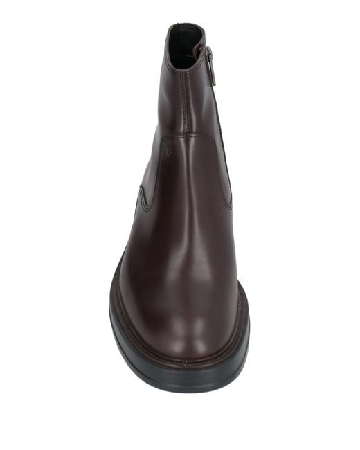 Tod's Brown Ankle Boots Leather for men