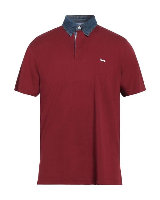 Harmont & Blaine Red Polo Shirt Cotton for men