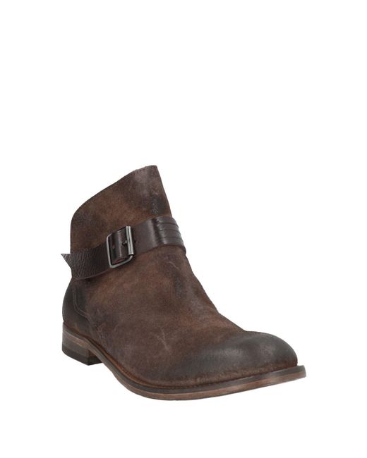 Moma Brown Ankle Boots Leather