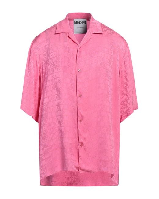 Camisa Moschino de hombre de color Pink