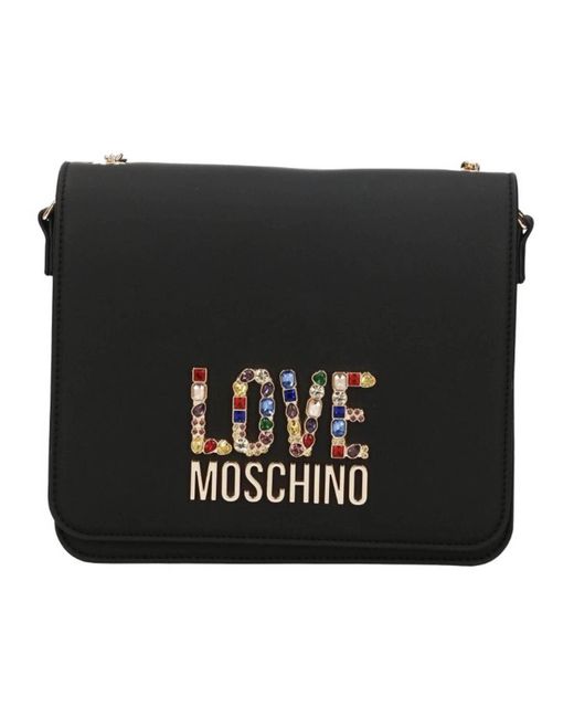 Love Moschino Black Umhängetasche