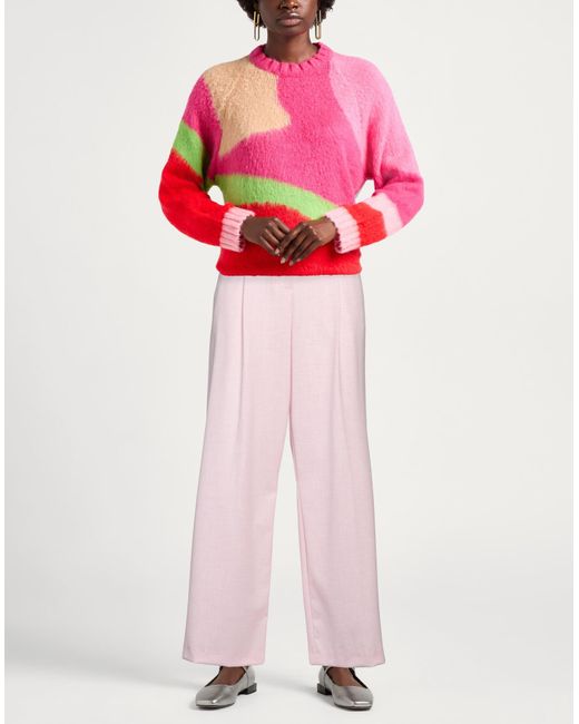 Liu Jo Pink Pants Polyester, Viscose, Elastane