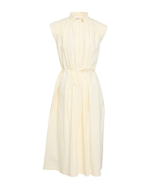 Low Classic White Midi Dress