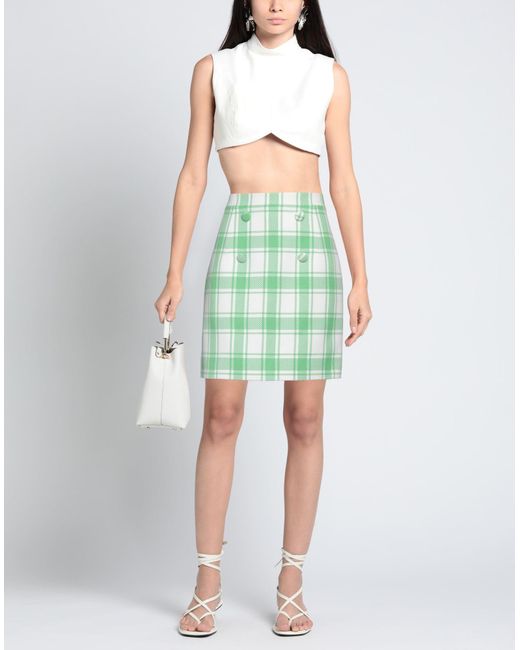 Huishan Zhang Green Mini Skirt