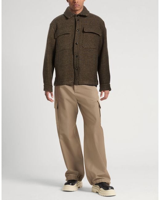 Laneus Brown Jacket Virgin Wool for men