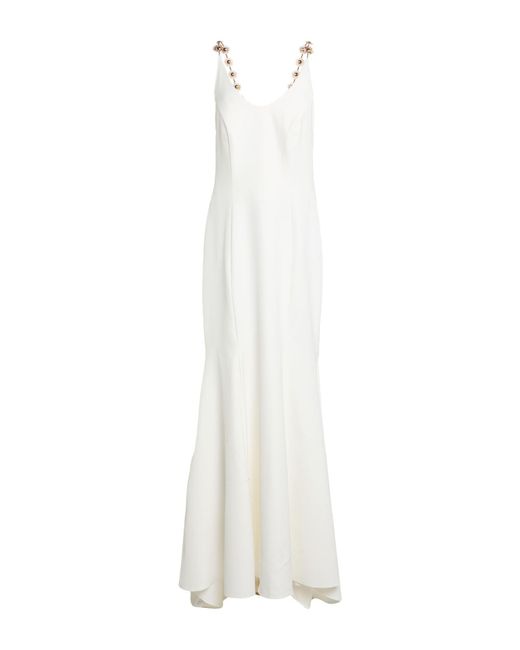 Camilla White Maxi Dress Polyester, Elastane