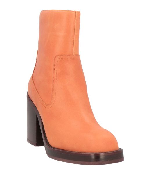 Gia Borghini Orange Ankle Boots