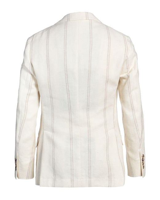 Brunello Cucinelli Natural Blazer for men