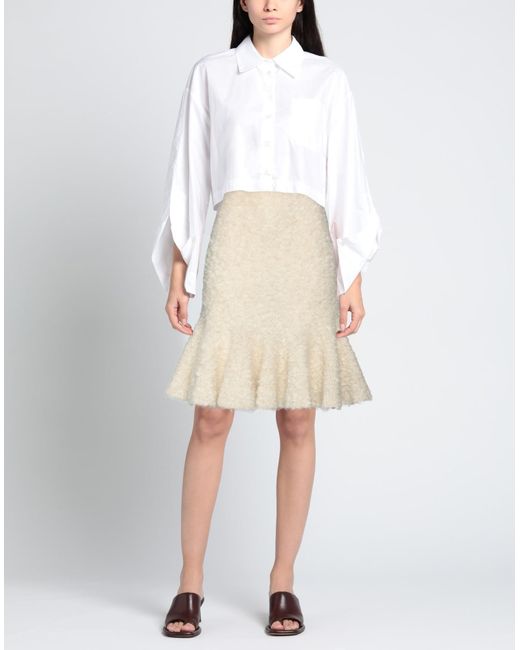 Jil Sander Natural Midi Skirt