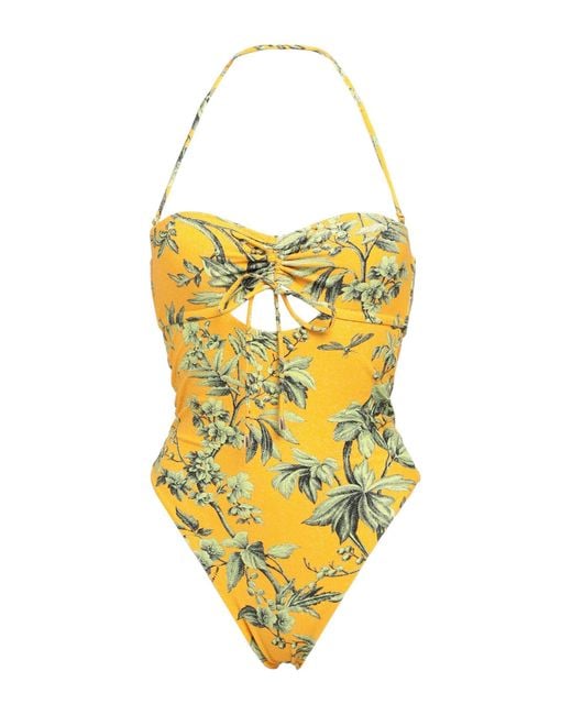 Miss Bikini Yellow One-piece Swimsuit