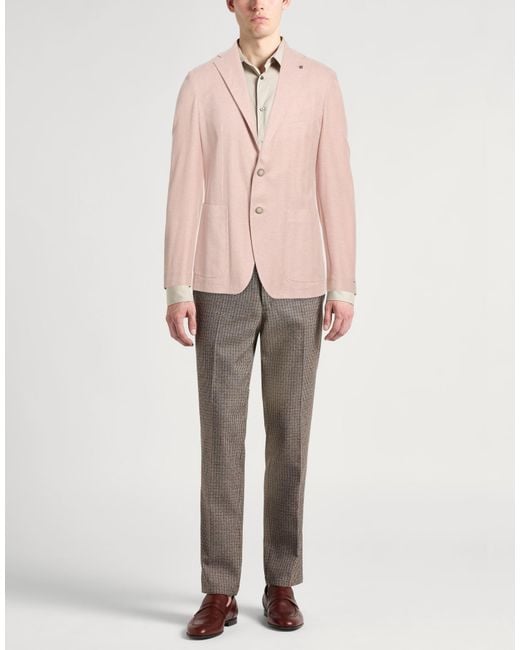 Tagliatore Pink Blazer Cotton for men