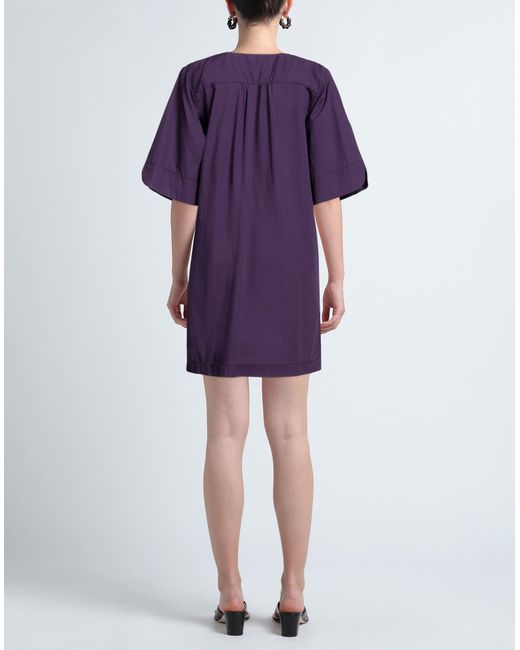 Biancoghiaccio Purple Mini Dress