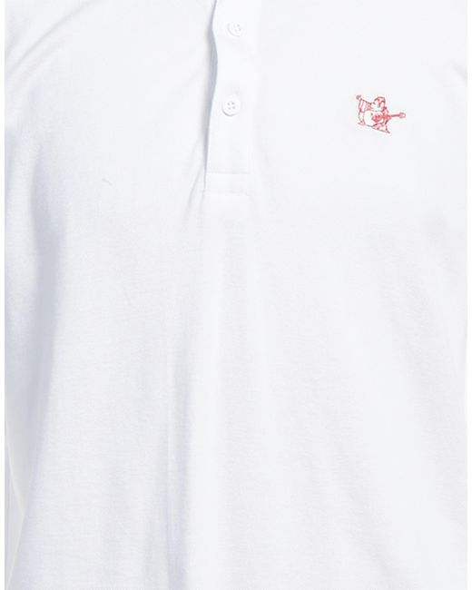 True Religion White Polo Shirt Cotton for men
