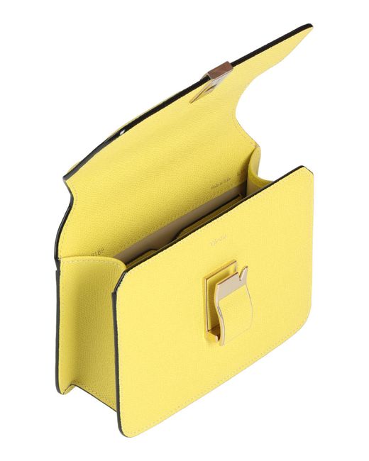 Valextra Yellow Cross-Body Bag