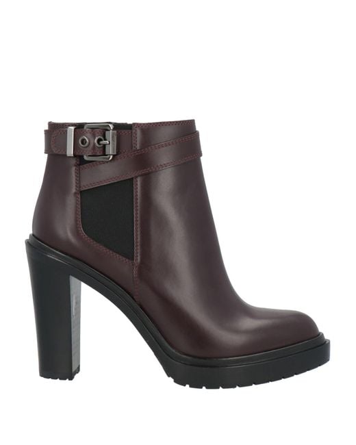 Sergio Rossi Brown Ankle Boots Leather