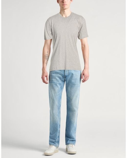 Sunspel Gray Light T-Shirt Cotton for men