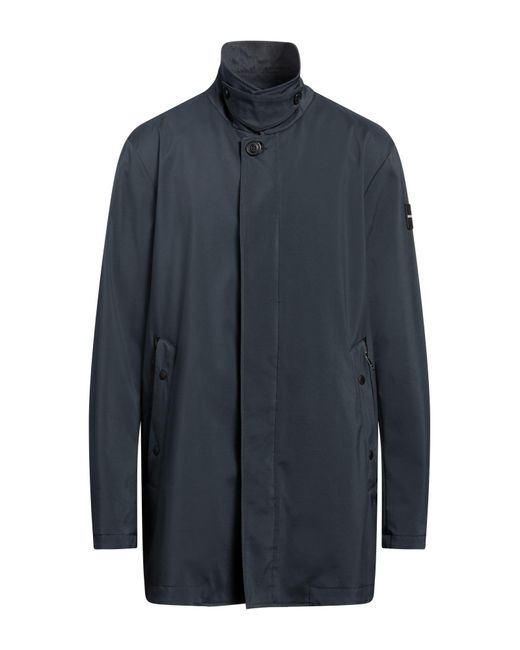 Dekker Blue Overcoat & Trench Coat for men