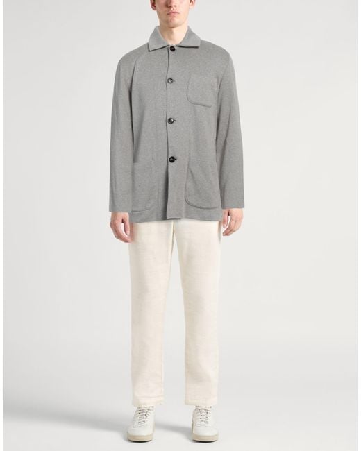 Lardini Gray Cardigan for men
