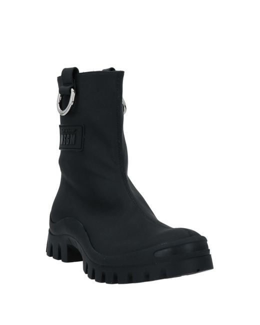 MSGM Black Ankle Boots