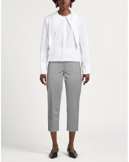 Dondup Gray Pants Viscose, Polyester, Polyamide, Elastane