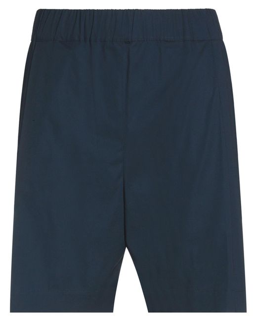 Laneus Blue Midnight Shorts & Bermuda Shorts Cotton, Elastane for men