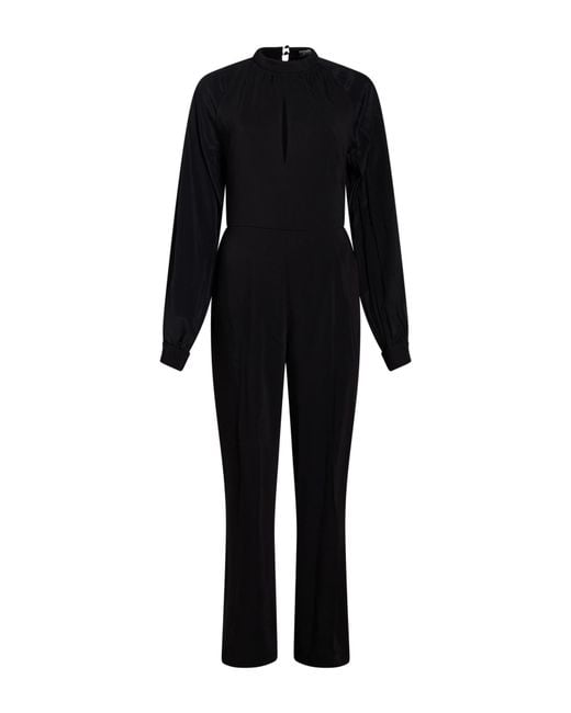 Dondup Black Jumpsuit Viscose, Elastane