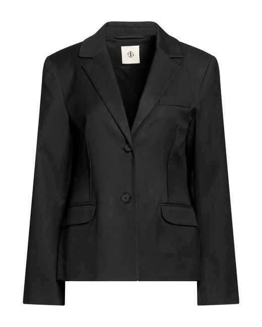 THE GARMENT Black Blazer Polyester, Viscose, Elastane