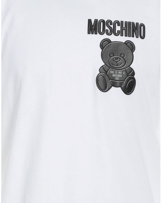 Moschino White T-Shirt Organic Cotton for men