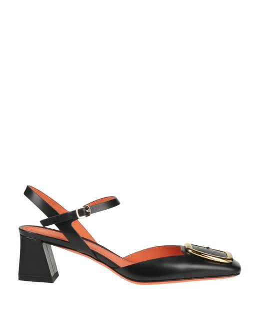 Santoni Black Pumps