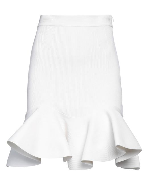 McQueen White Mini Skirts