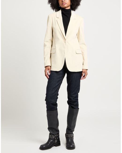 Momoní Natural Ivory Blazer Cotton, Modal, Elastane