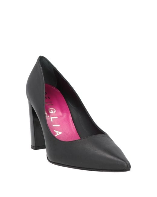 Bruglia Black Pumps Calfskin